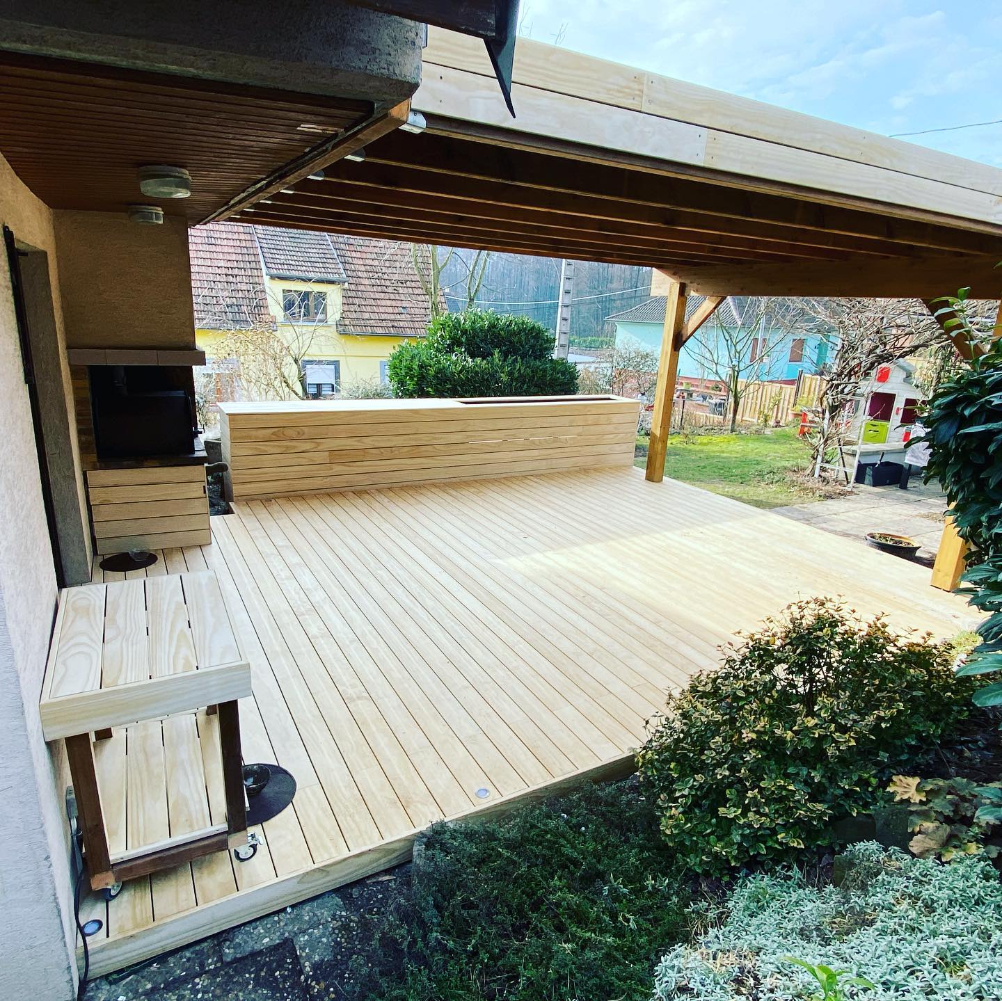 terrasse et pergolas en bois dans le bas-rhin